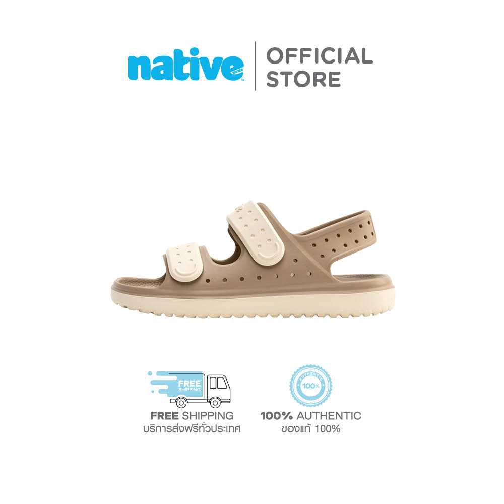 Native รองเท้ากันน้ำเด็กโต EVA รุ่น Chase SugarLite Flax Tan/Bone White