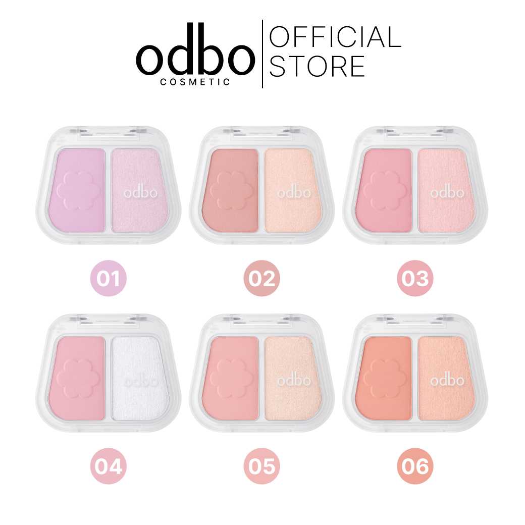 ODBO Duo Fuse Blush & Highlight -OD1333
