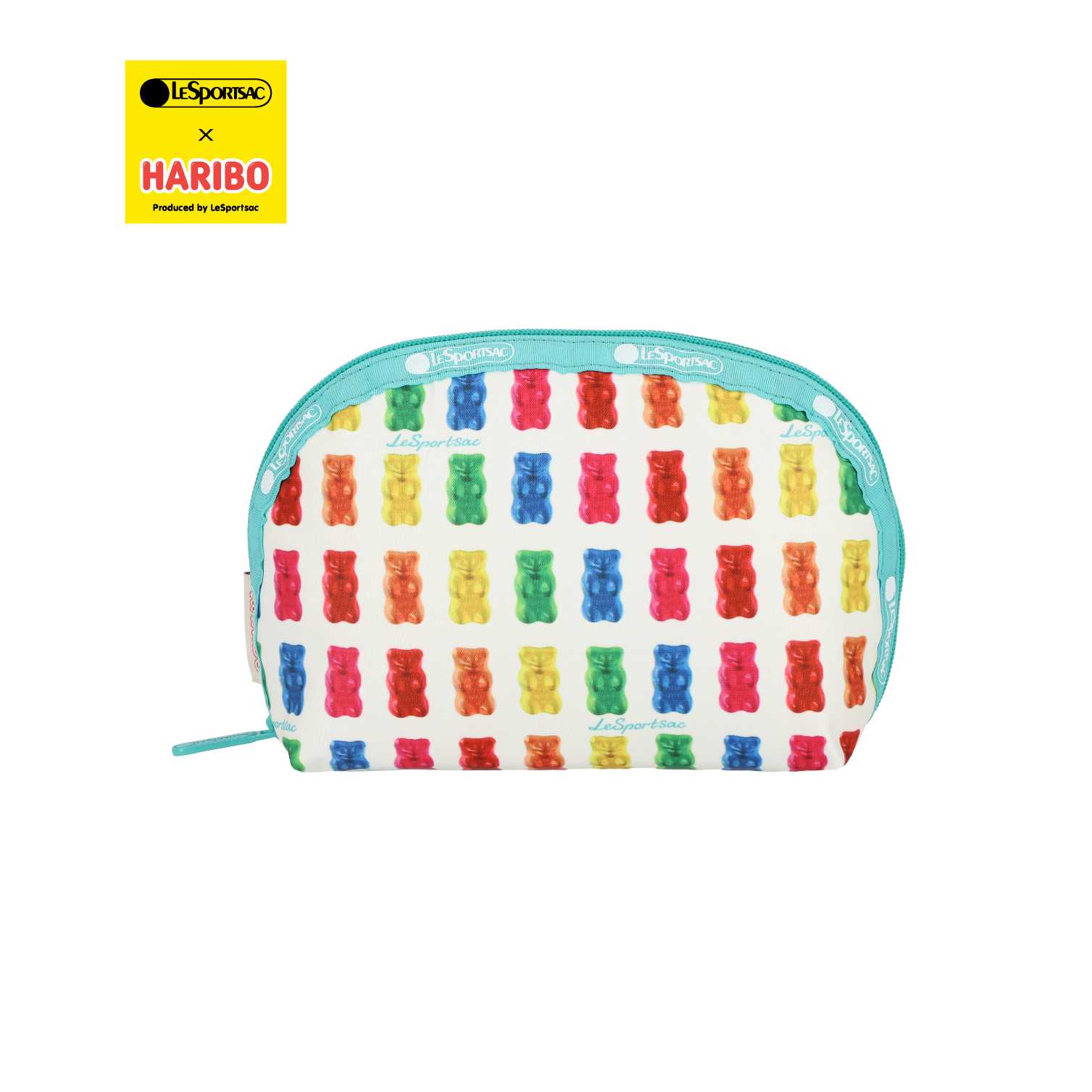 Lesportsac Medium Dome Cosmetic Bagกระเป๋าครัชใส่เครื่องสำอางStyle 8170Lesportsac x Peanuts x HARIBO