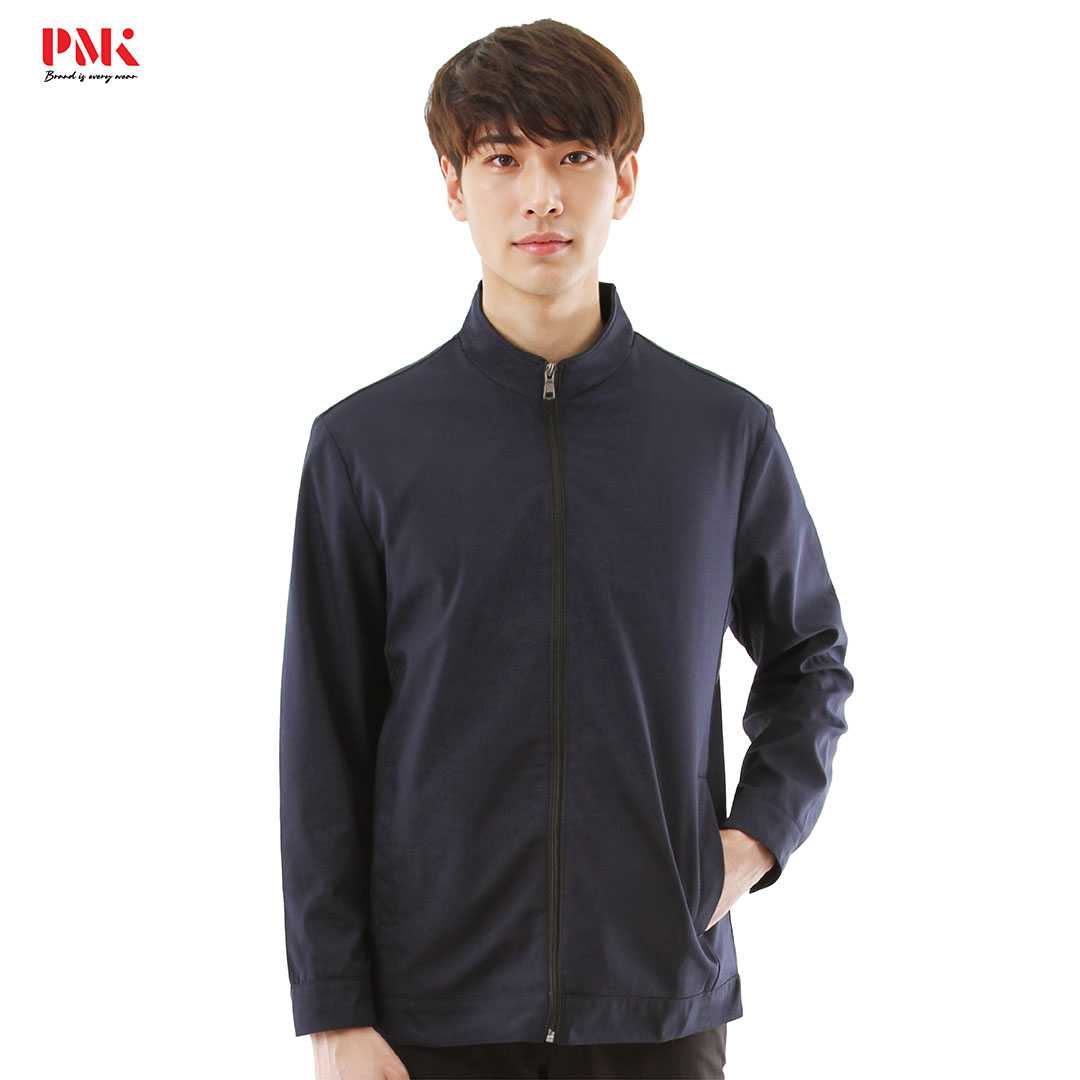 PMK - M05JSPC - แจ็คเก็ต รุ่น Simply คอจีน หนานุ่ม ใส่สบาย ไม่ร้อน แจ็คเก็ตทรงสูท