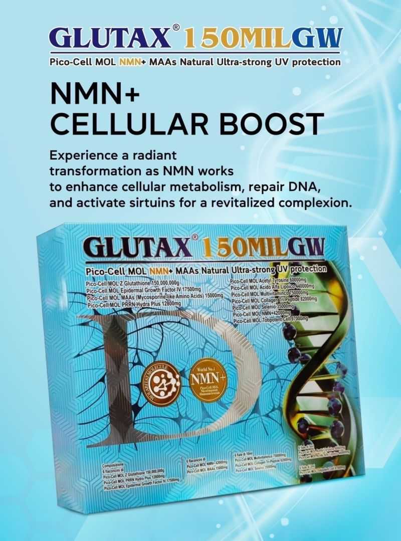 NEW Glutax150,000,000GW Pico-Cell อุดมไปด้วยวิตซีคอลลาเจนบริสุทธิ