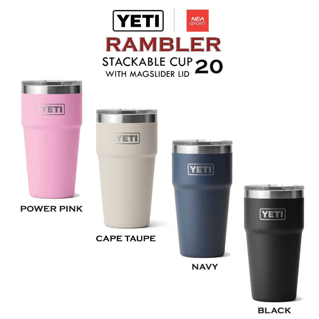 YETI RAMBLER 20 OZ STACKABLE CUP WITH MAGSLIDER LID แก้วเก็บความเย็น เยติ ลิขสิทธิ์แท้