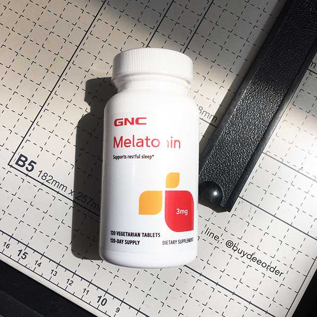 GNC Mela tonin 3 mg 120 Tablets (เมลา โทนิน)