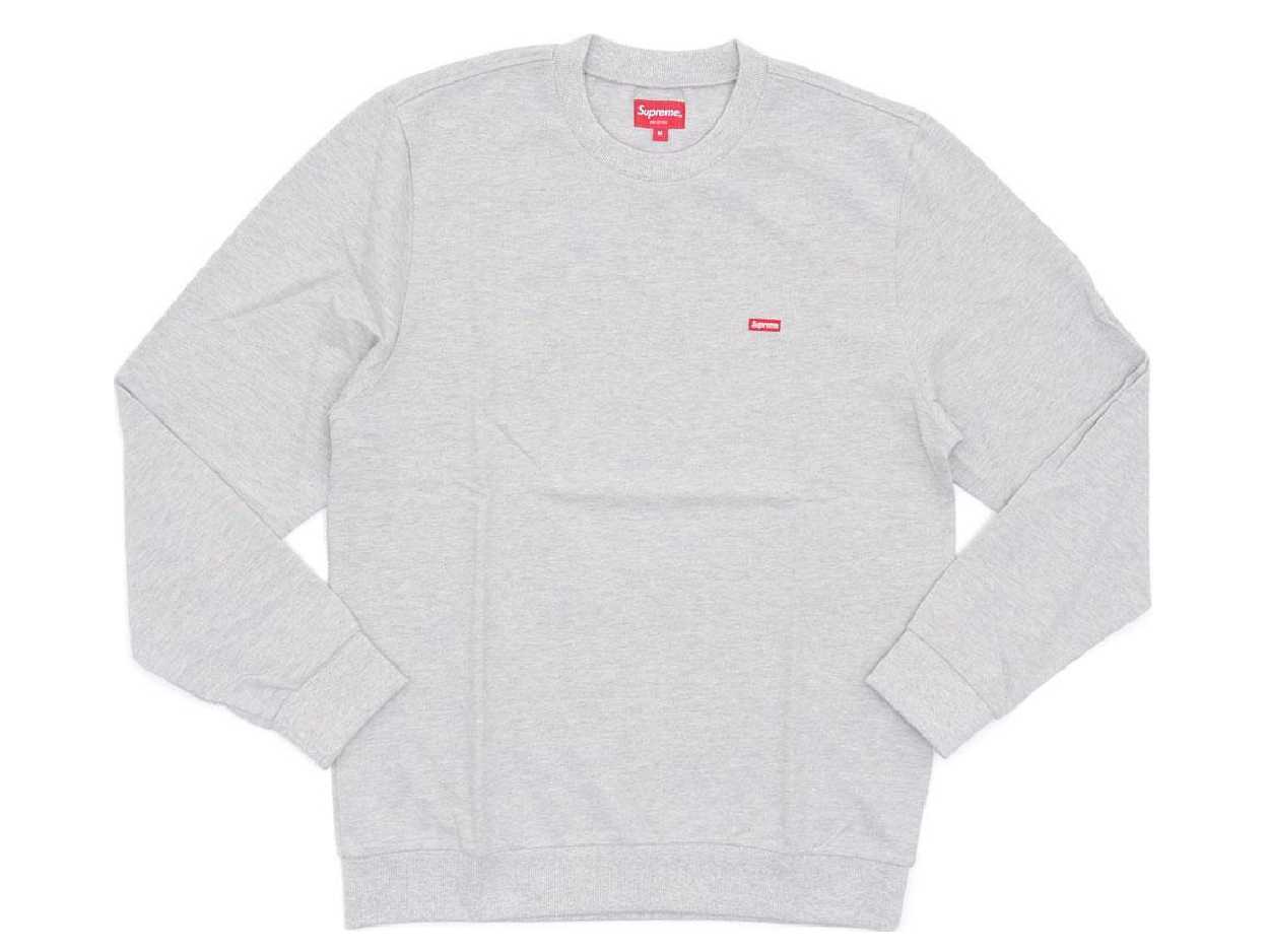 Supreme Small Box Pique Crewneck (GREY)
