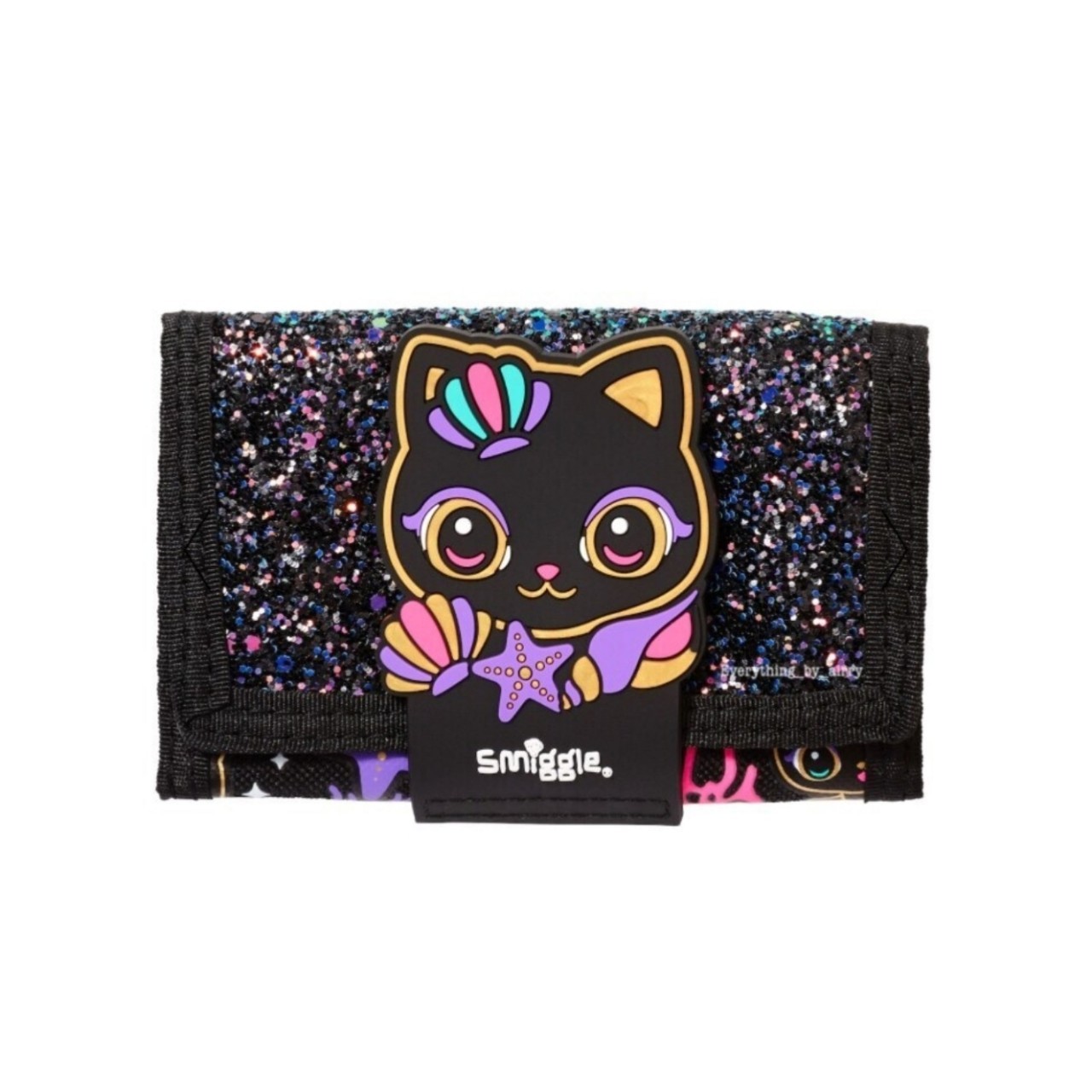 พร้อมส่งในไทย💖 Smiggle Wallet กระเป๋าตังค์ กระเป๋าเงิน ลายแมวดำ รุ่นไม่มีสาย ของแท้🎁
