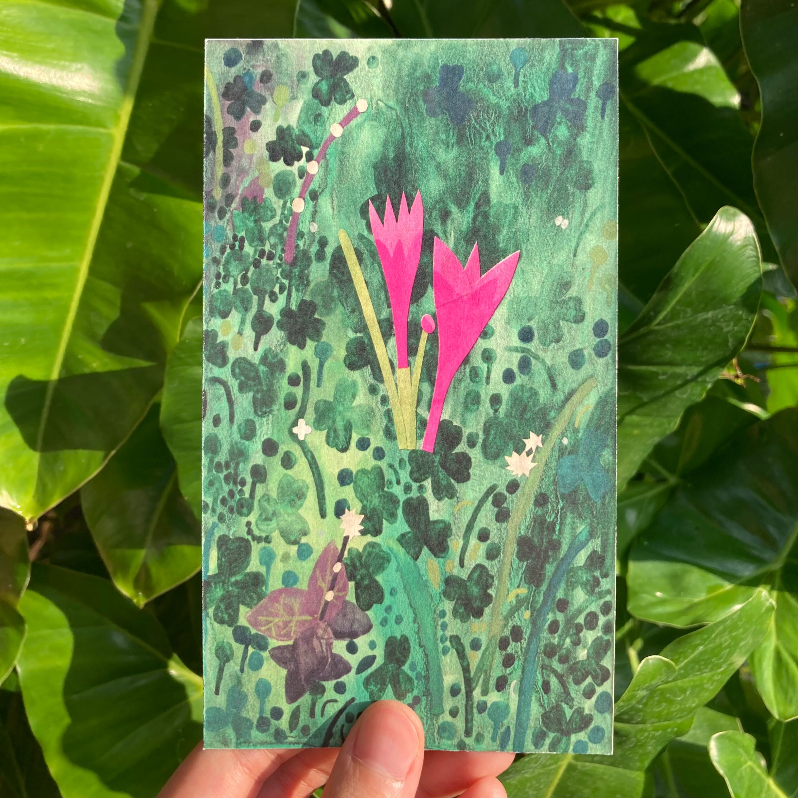 rain lily card