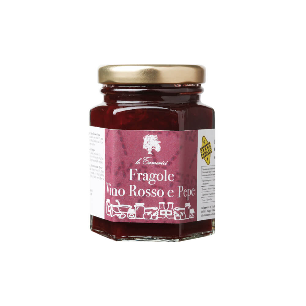 Strawberry, Red Wine & Pepper Jam - 120gr