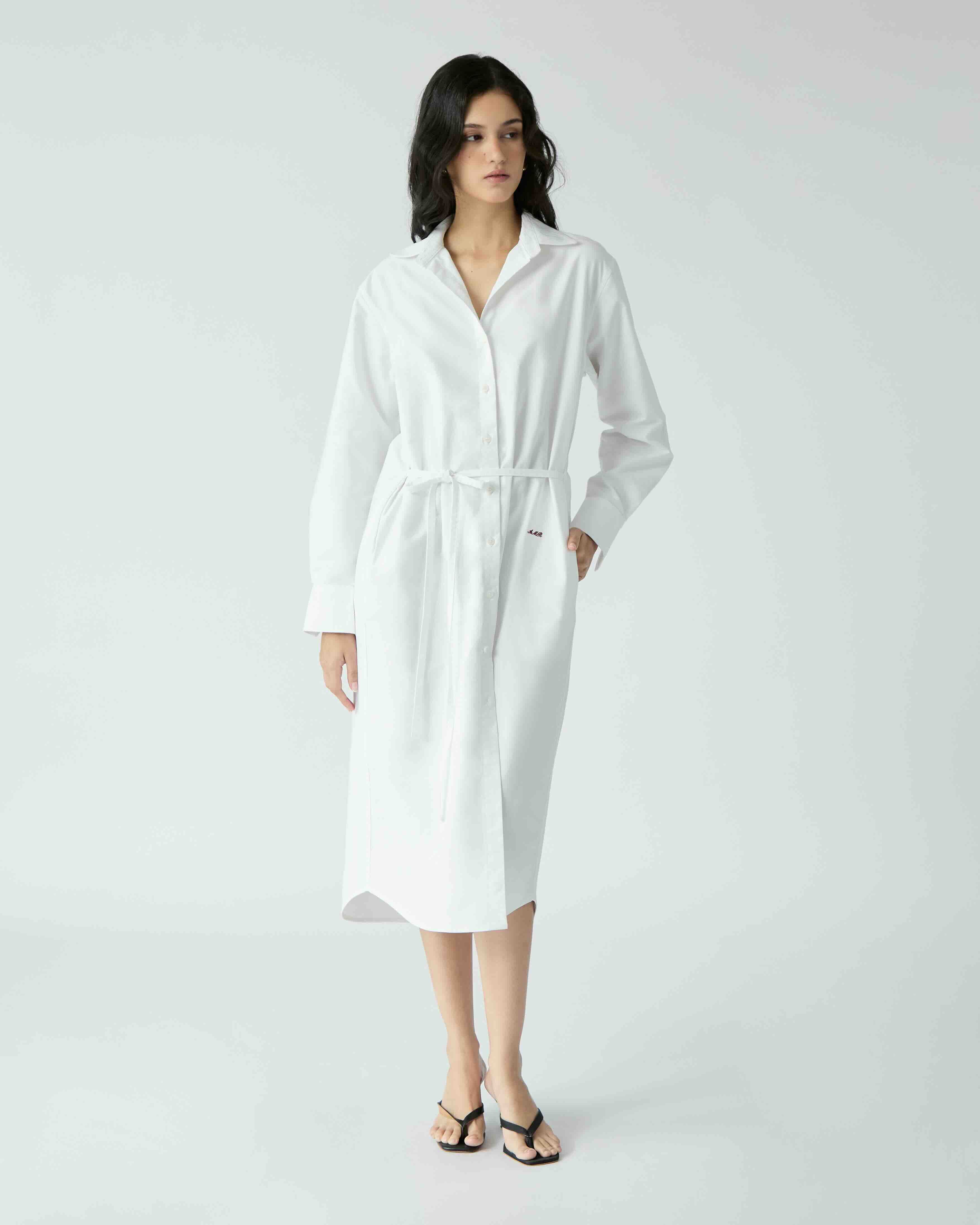 AMR DE SAISON ( AIMER ) - Oxford Shirtdress with Drawstring