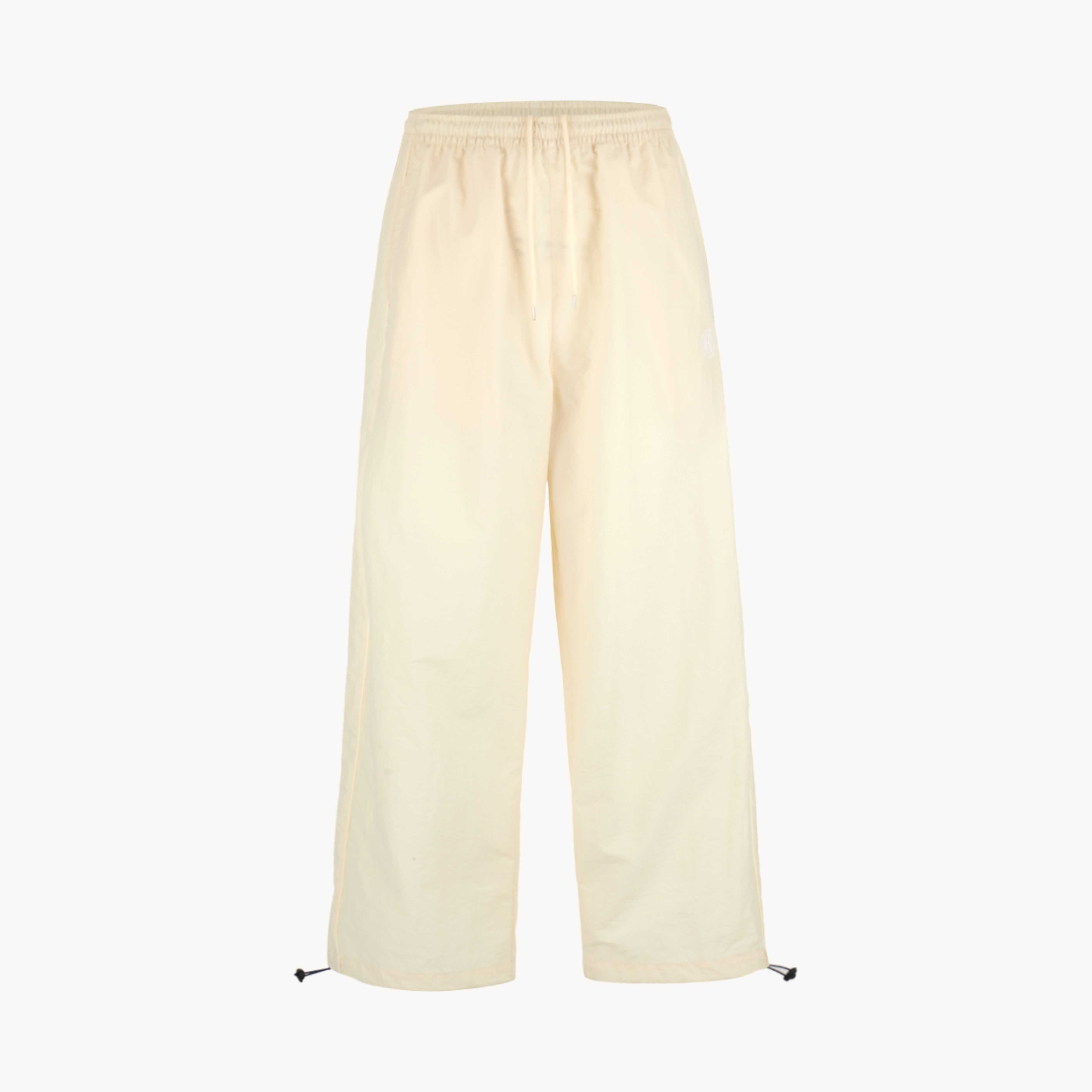 Sport Hem Baggy Track Pants Ivory