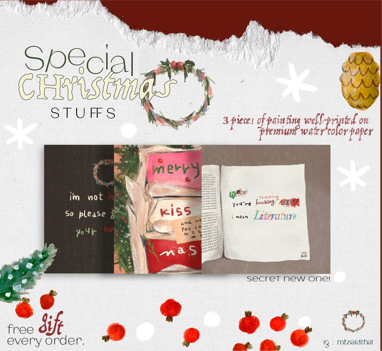 Art-print set : Special Christmas