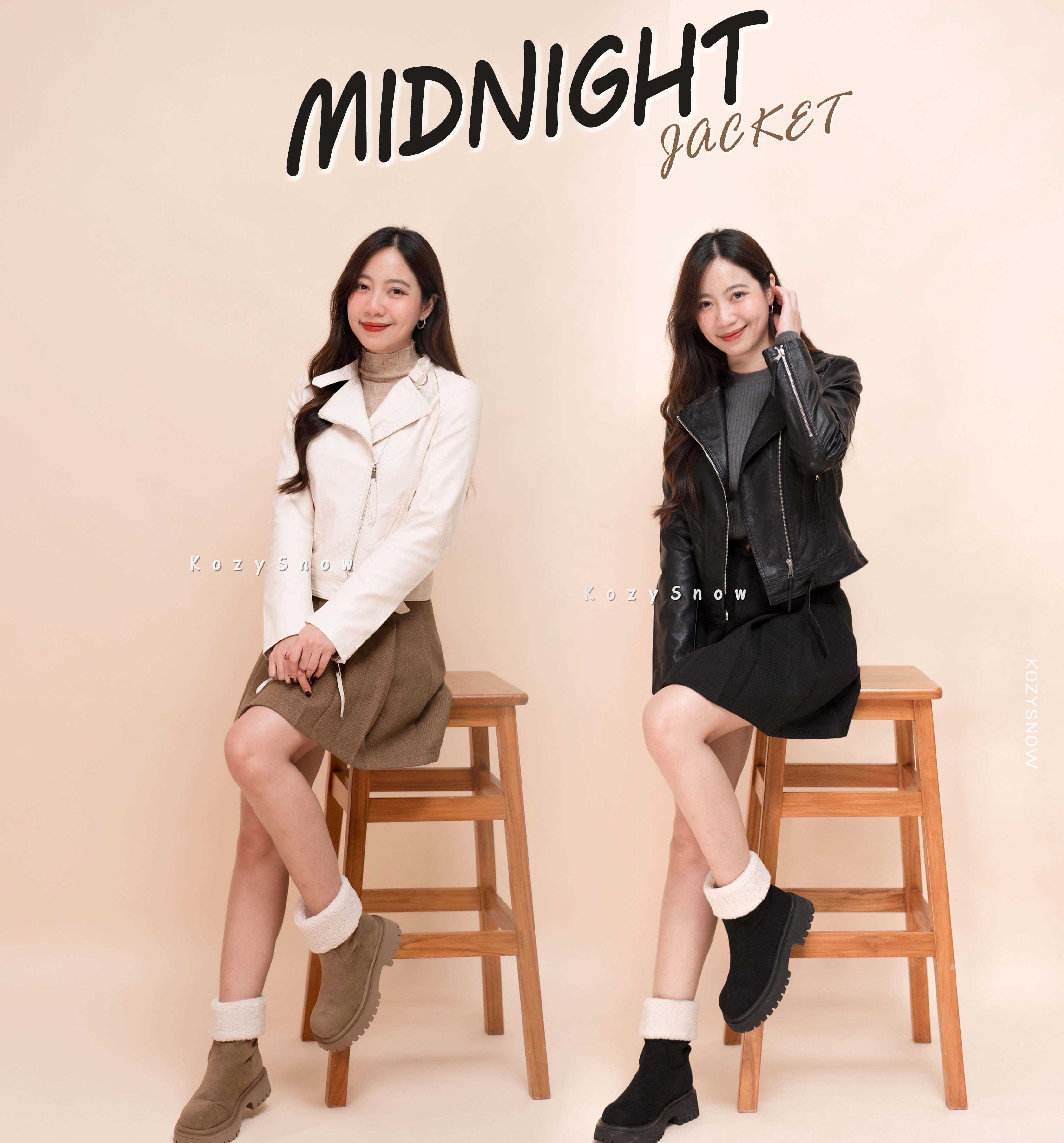 J0017 LEATHER JACKET มี 2 สี