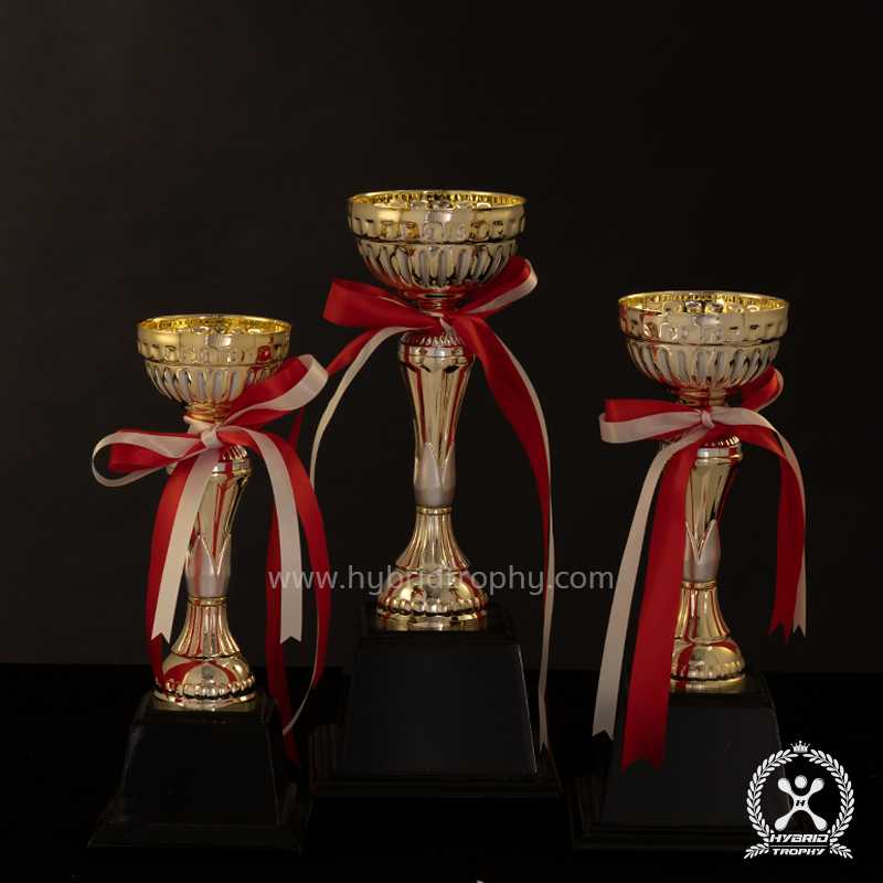Hybrid Trophy ถ้วยรางวัลโลหะอิตาลี HYB-213 สี Silver