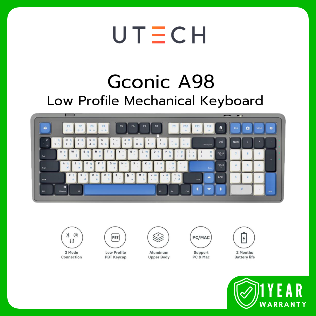 คีย์บอร์ด Gconic A98 Low Profile Mechanical Keyboard