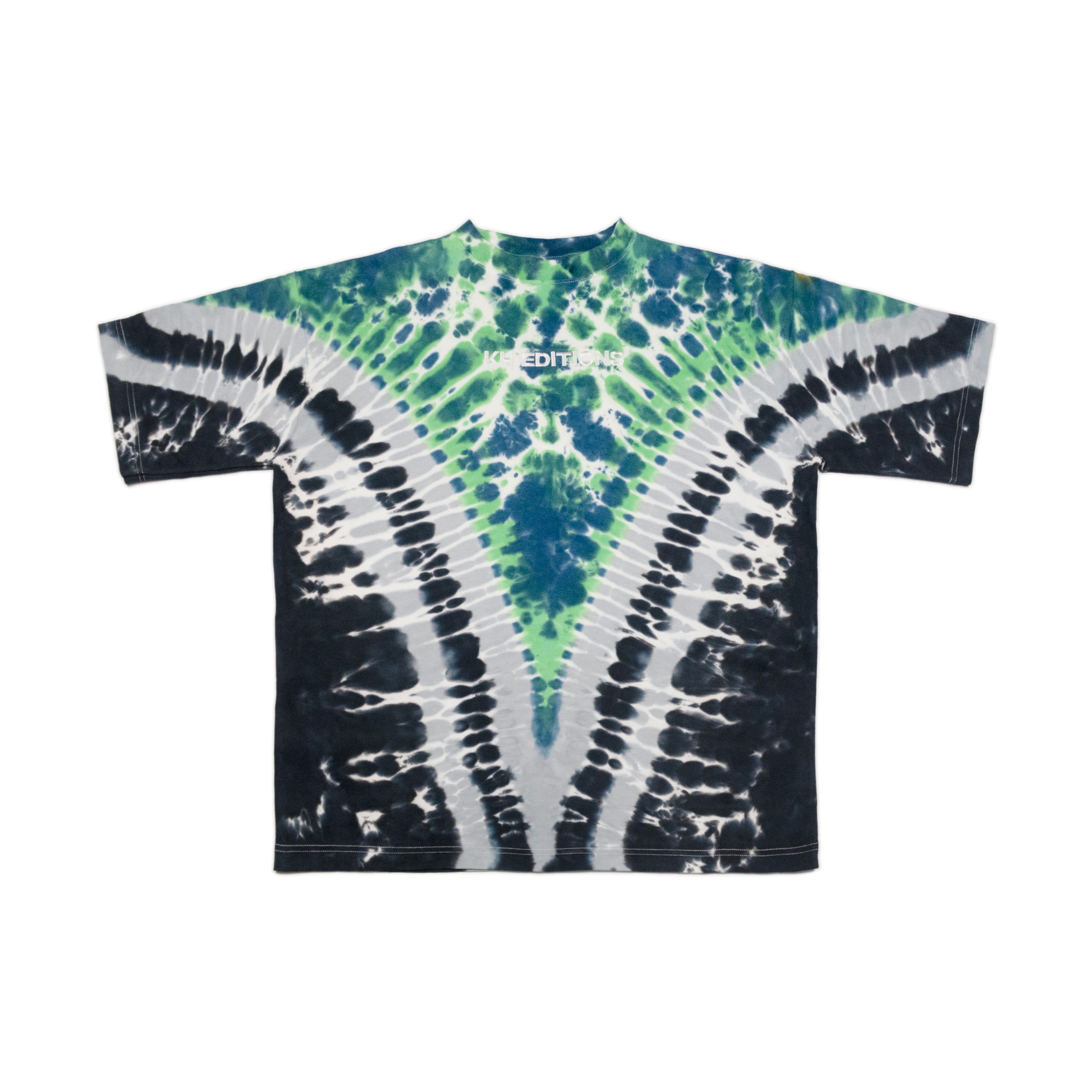 LOGO EMBROIDERED TIE DYE T-SHIRT | เสื้อยืดแขนสั้น ปักโลโก้และมัดย้อม