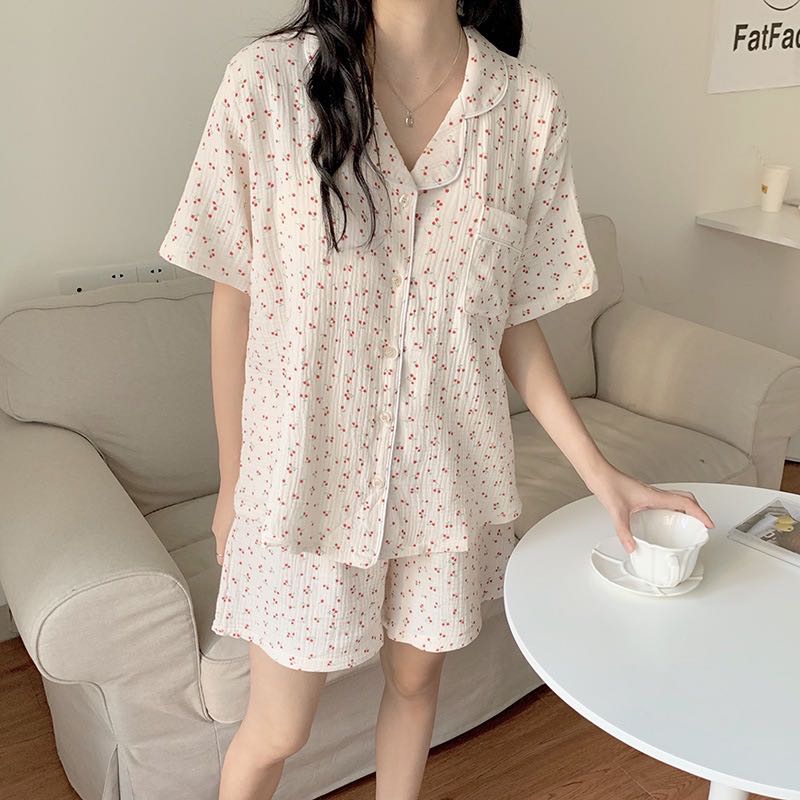 𝐜𝐡𝐞𝐫𝐫𝐲 ชุดนอนผ้าฝ้าย🫶🏻🍒