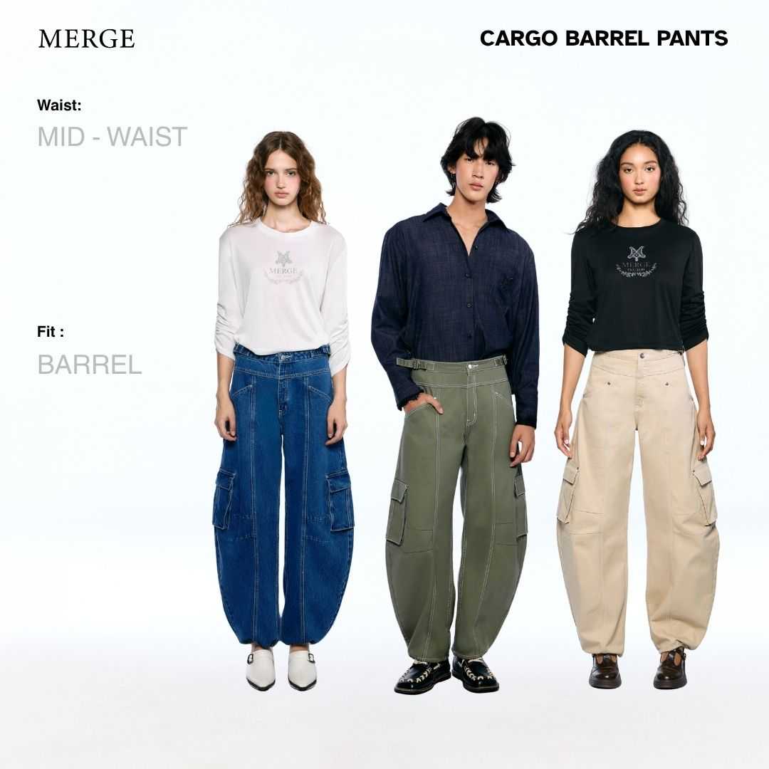 Merge Official - Cargo Barrel Pants (จัดส่ง 01/10)(เปิดขาย 24 Sep 12.00)