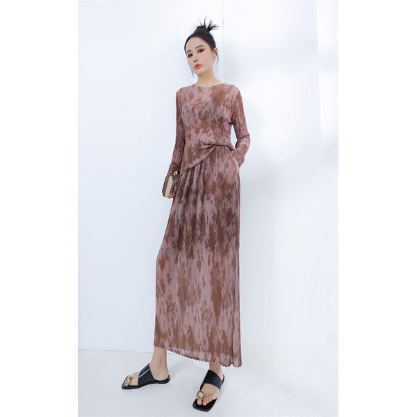 ปรับราคาลง20%!! 2MUAY รุ่น SA8390 / SA8390-1 เซ็ตพลีทคุณภาพ ABSTRACT PRINT PLEATED SET 3 สี FREE ...