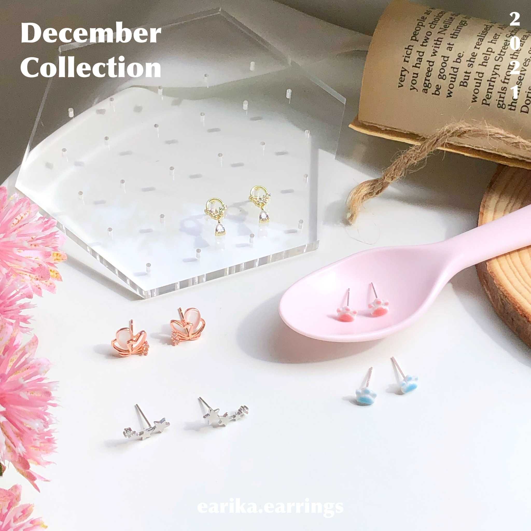 earika.earrings - ต่างหูเงินแท้ S92.5 คอลเลคชั่นต้นเดือนธันวาคม 2021 (2) เหมาะสำหรับคนแพ้ง่าย
