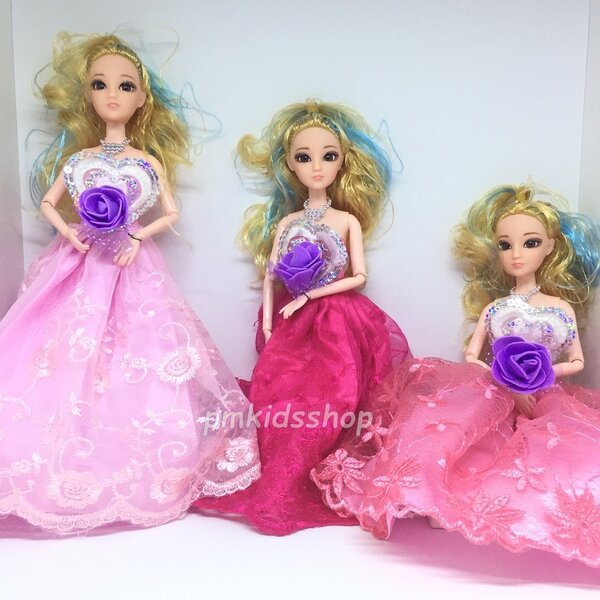 ตุ๊กตา ถอดชุดได้ ชุดราตรี (1 ตัว) 10 นิ้ว