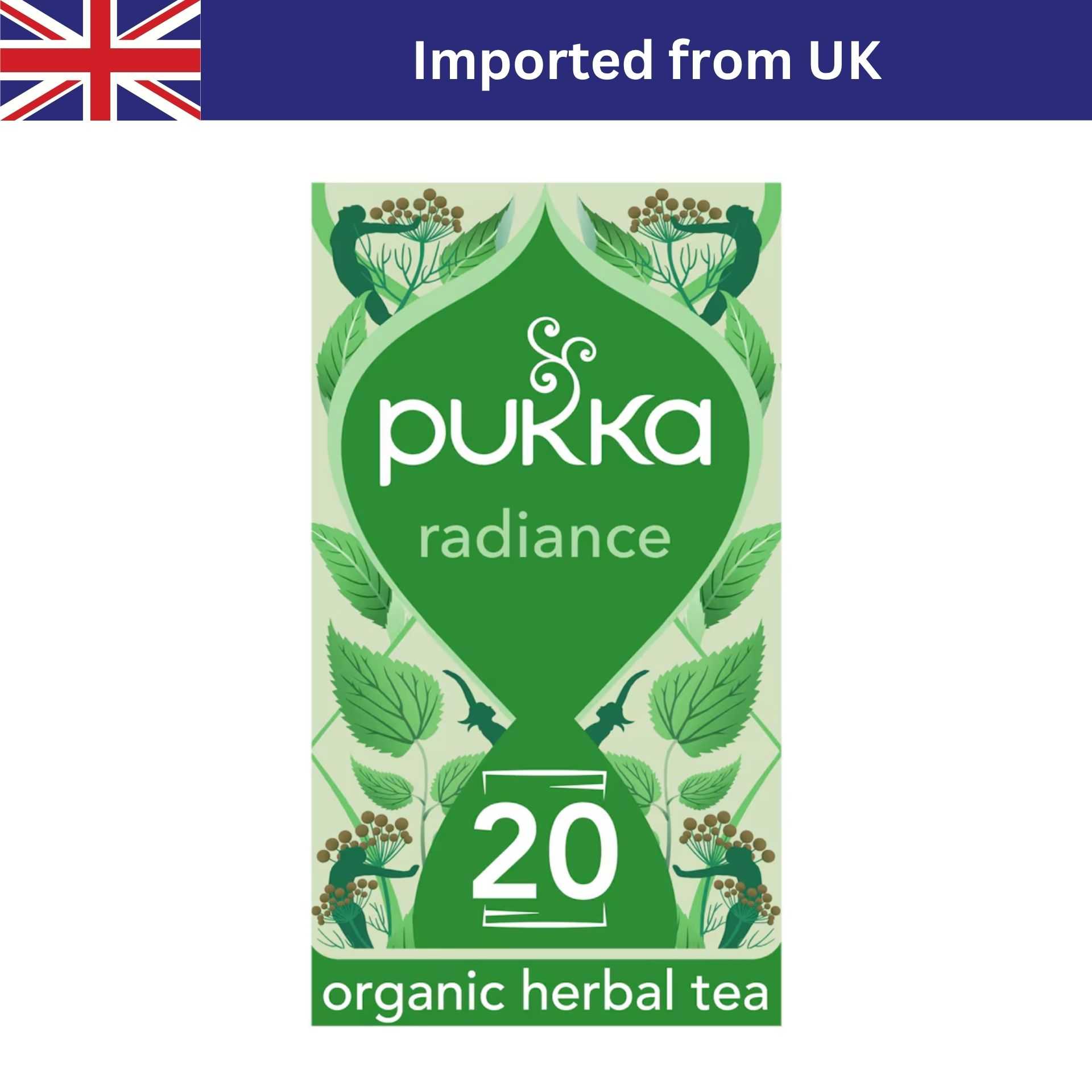 Pukka Organic Radiance Tea (20 ซอง / 36g) with Peppermint, Dandelion and Nettle