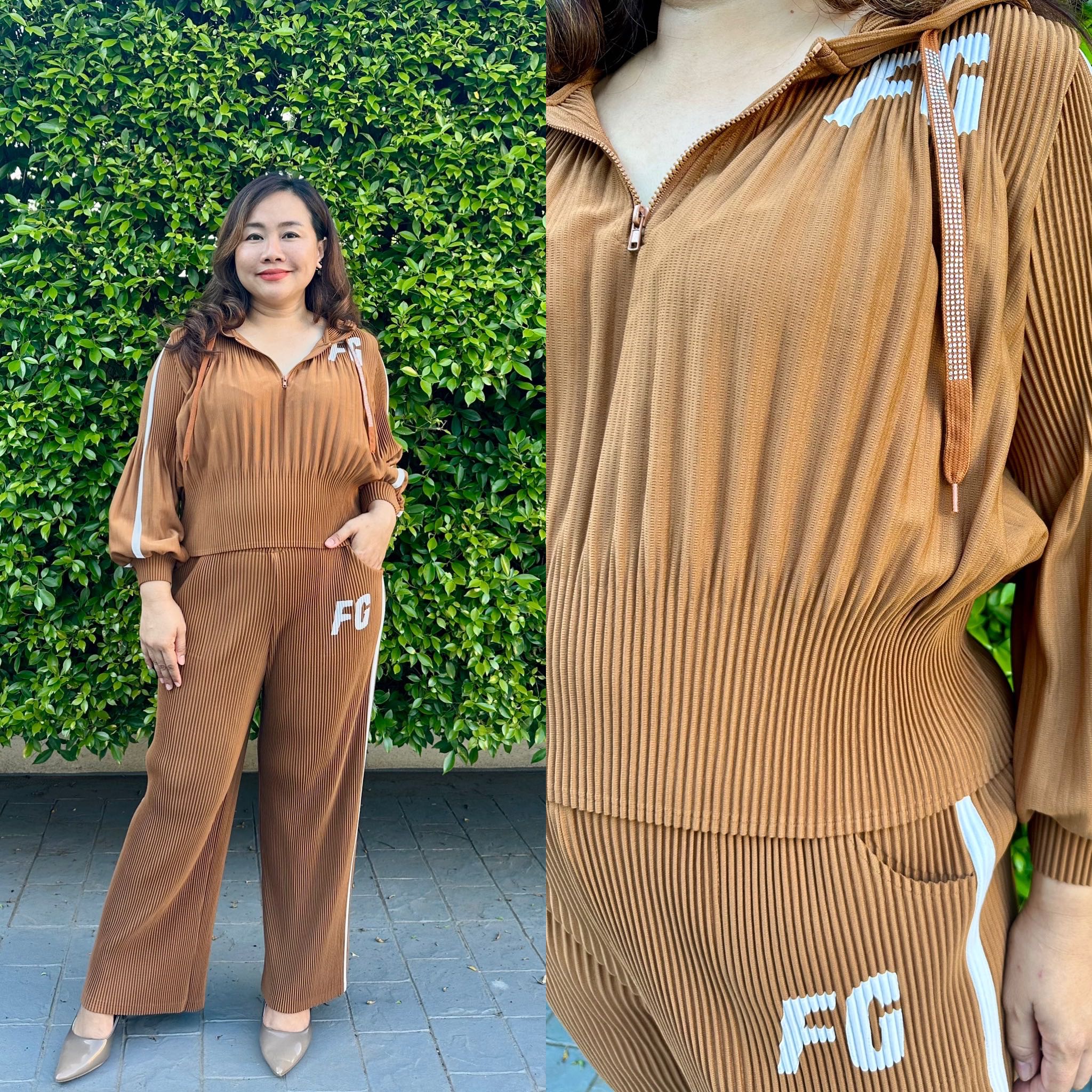 Pleatbynisa A559 เซทอัดพลีท เนื้อผ้าPolyester100%