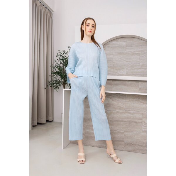 เพิ่มสีใหม่!! 2MUAY PLEAT เซ็ทพลีทคุณภาพ V NECK LONG SLEEVE PLEAT SET รุ่น GJO3221/ GJO7171 8สี F...