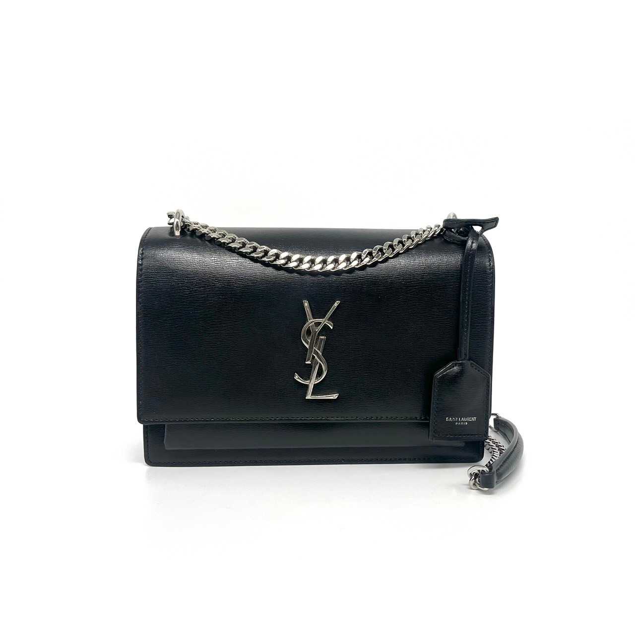 Ysl Sunset medium black calf shw dc19