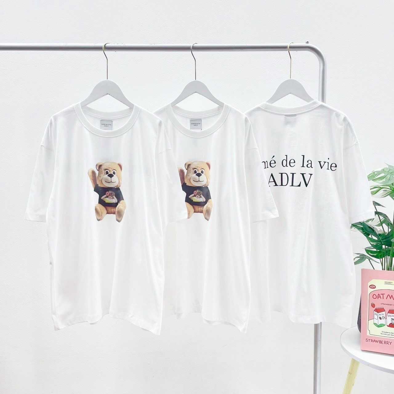 ADLV Bear donut T-Shirt (White)