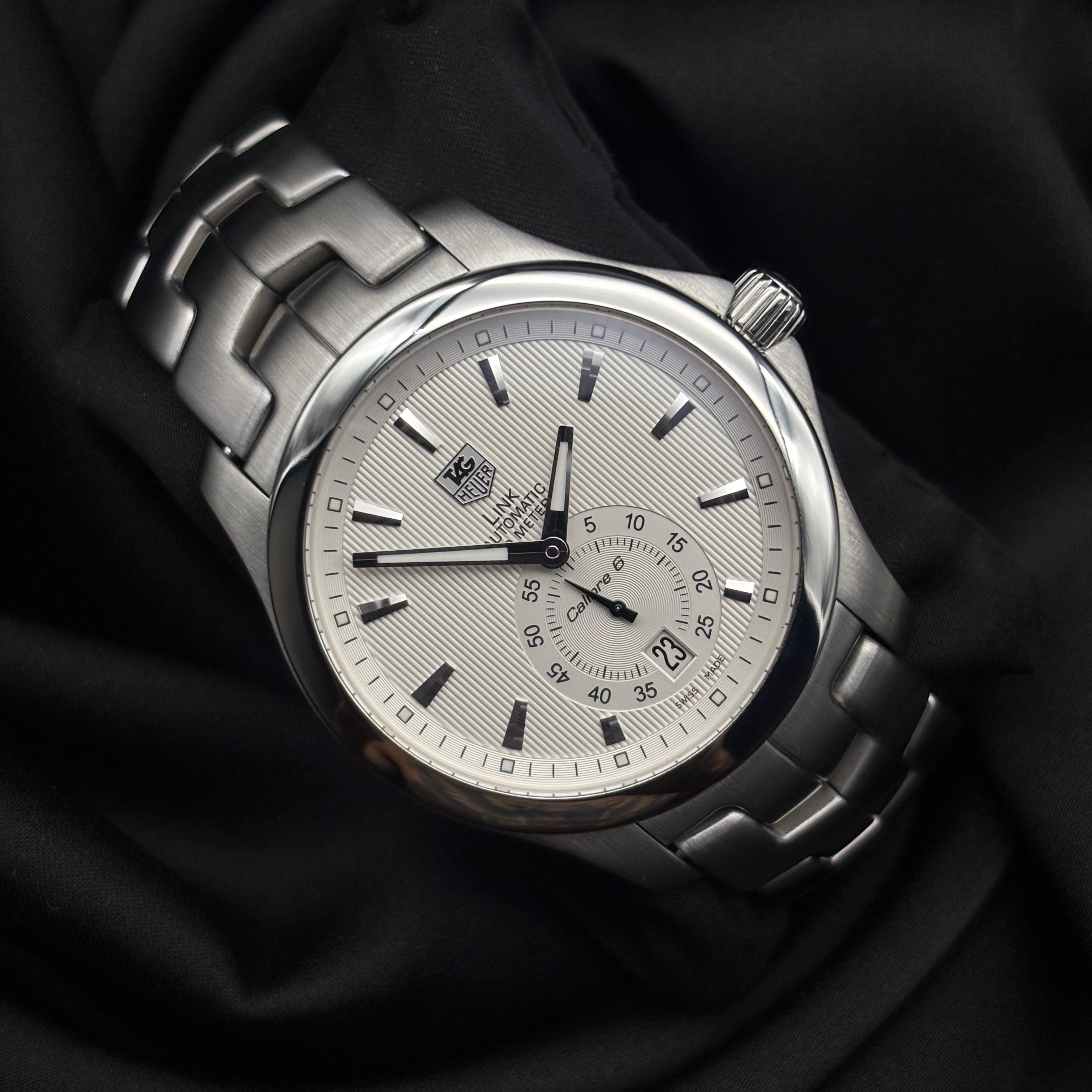 Tag Heuer King Link G3 ขอบเรียบ ลูกฟูก Auto หลังเปลือย