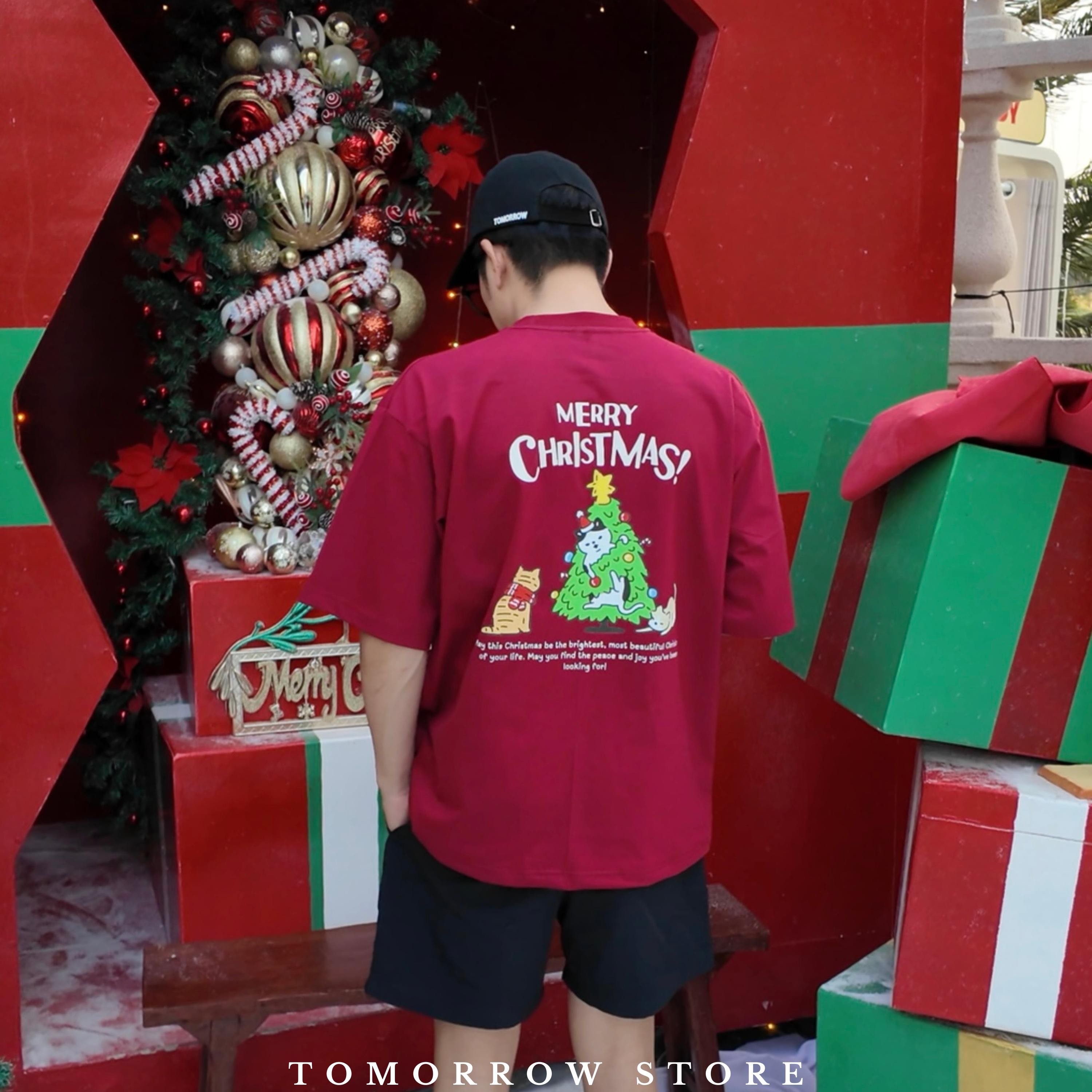 TOMORROW- เสื้อOVERSIZE/C20-Christmas Cats