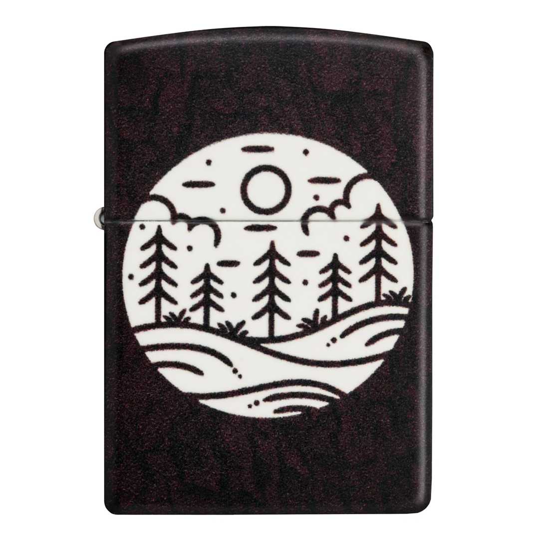 Zippo ไฟแช็กรุ่น 46287  Moonlit Field Design