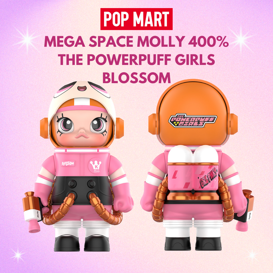 พร้อมส่งในไทย Molly Mega Space Molly 400%+100% THE POWERPUFF GIRLS Blossom ของแท้