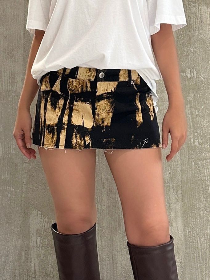 SALE MIAOU MISS MINI SKIRT - TREADING BROWN