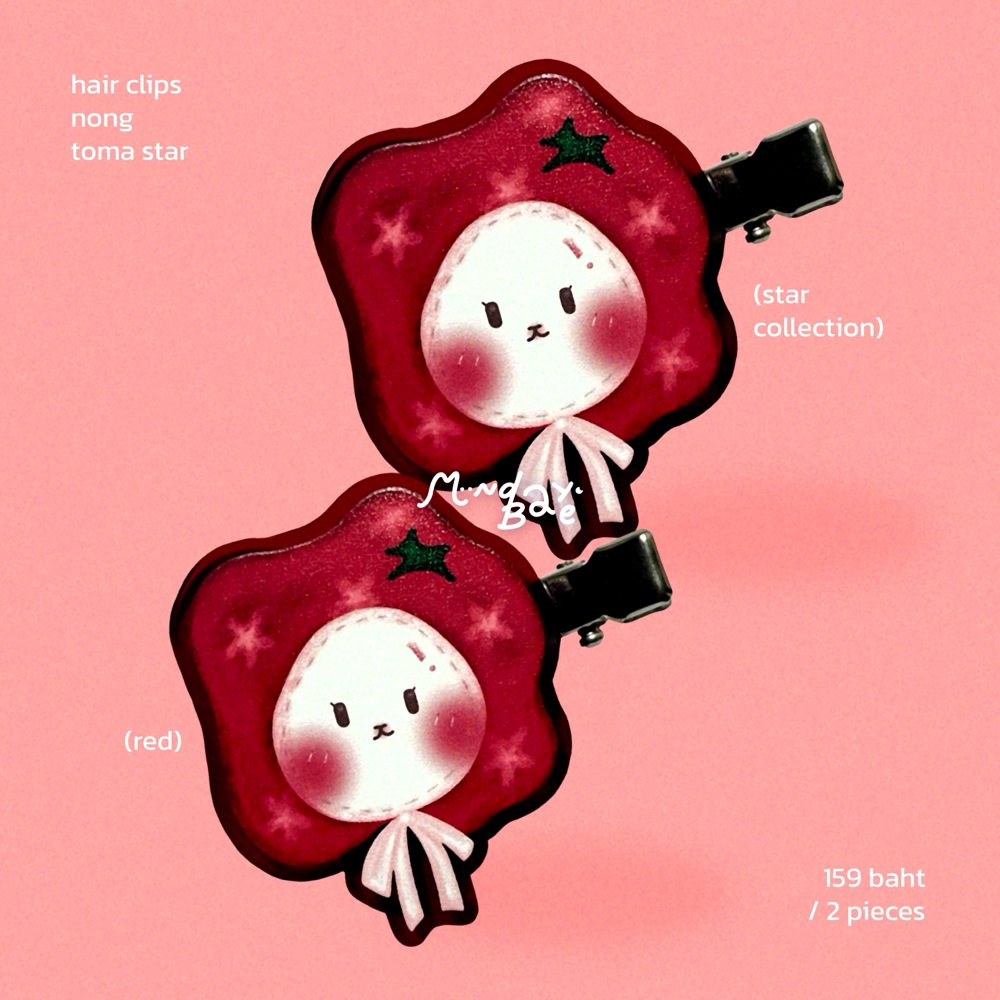 Hair Clips : toma star 🍅