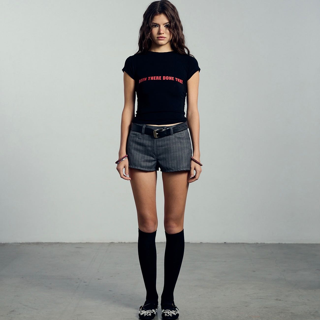 ‘Been there’ tee in black 