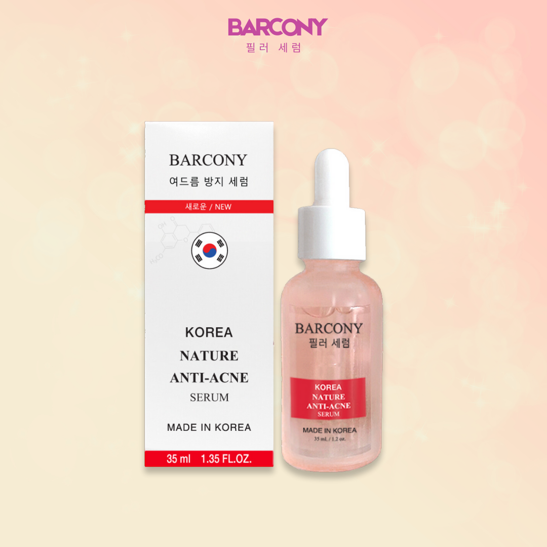 Barcony Korea Serum เซรั่มสีแดง เซรั่มเกาหลี แก้สิว ผดผื่นแดง ผิวแพ้ง่าย 35 ml.