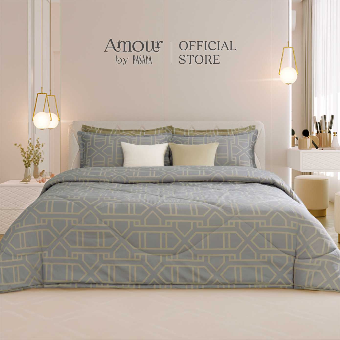 ชุดผ้าปูที่นอนรัดมุม ขนาด 6 ฟุต ROYAL COLLECTION 460 Series
