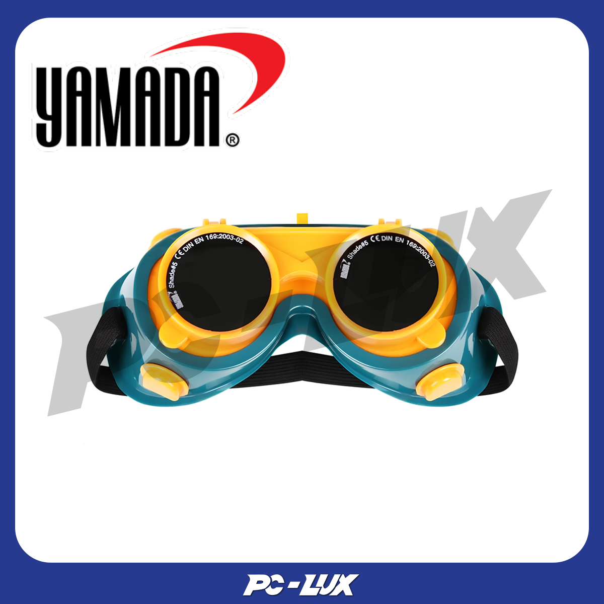 YAMADA แว่นตากันแสงเชื่อม 2 ชั้น สีเขียว/เหลือง รุ่น YMD-632