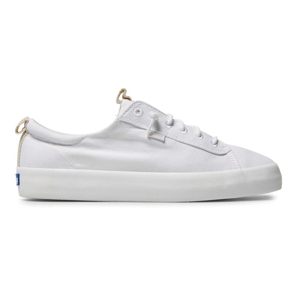 Keds รุ่น Kickback Canvas รองเท้าผ้าใบ ผู้หญิง สี White - WF66041