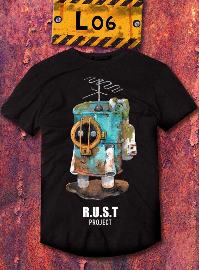 เสื้อลาย R.U.S.T 06 ⚫️ เสื้อสีดำ Collection 'สนิมเวิร์ลด์'