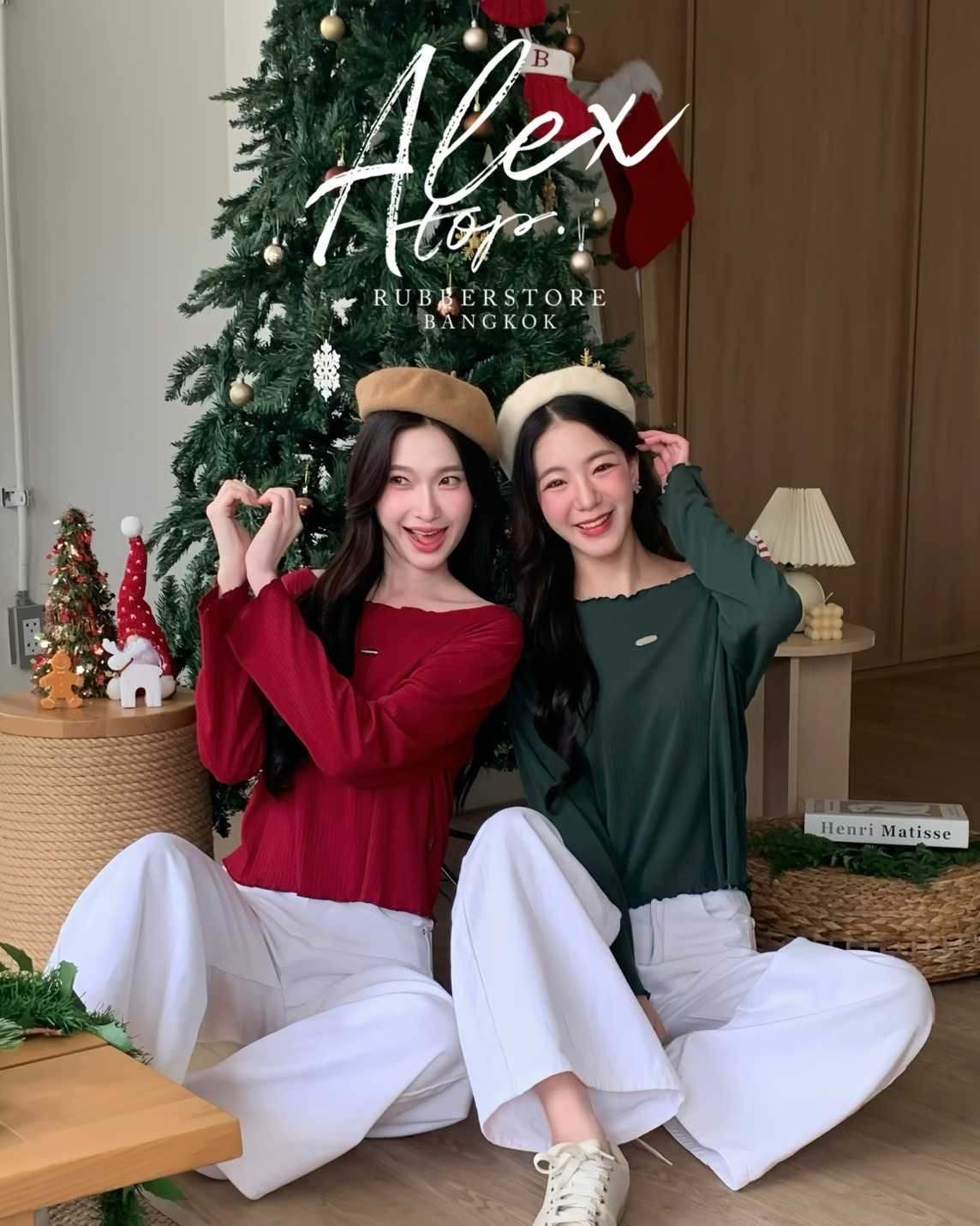 Alex top เสื้อแขนยาว คอปาด