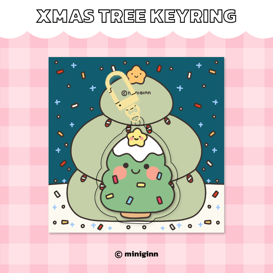 Xmas tree keyring
