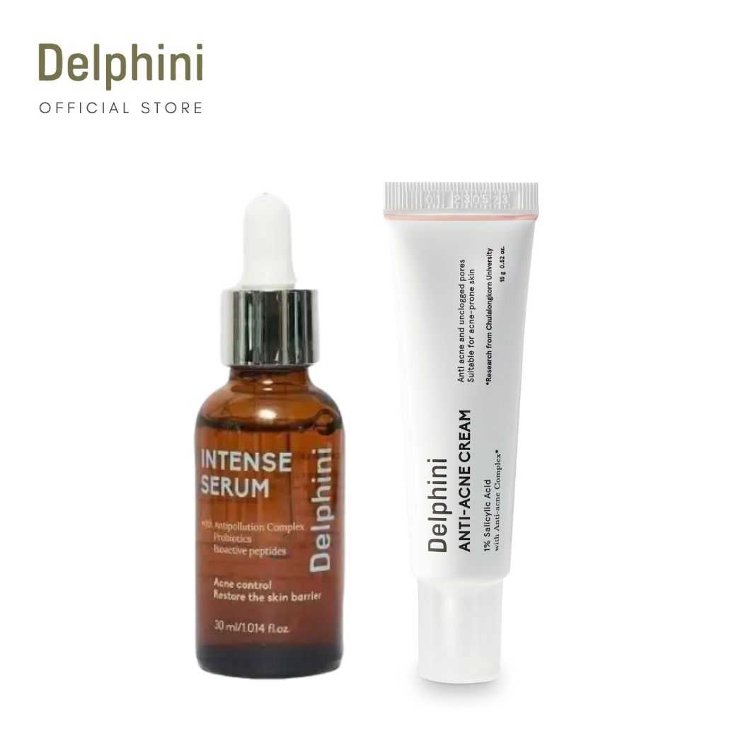 DELPHINI ANTI ACNE SET :  Delphini Intense Serum  3.0 advanced formula & Delphini Anti-Acne Cream