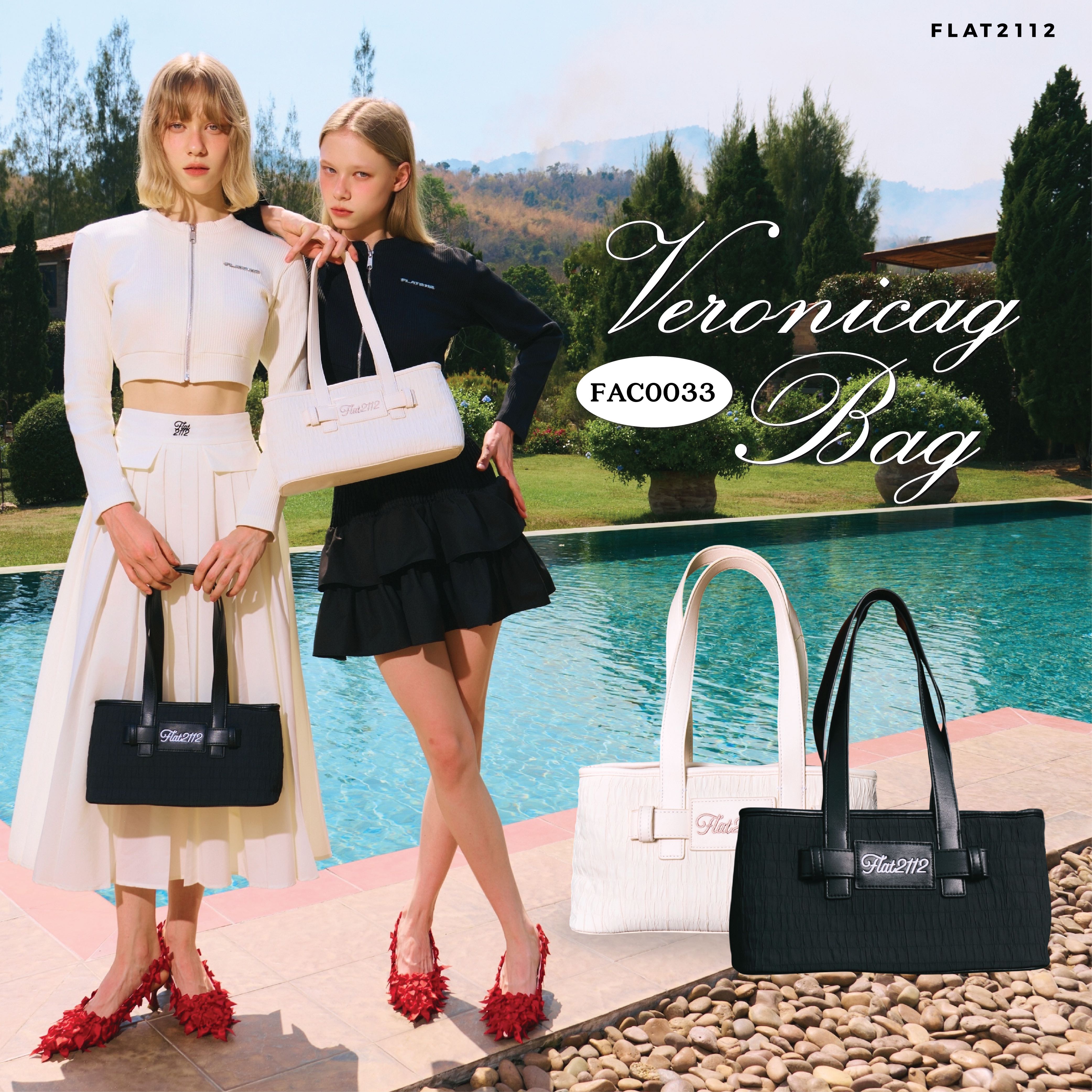 FLAT2112 FAC0033 : VERONICA BAG กระเป๋าหนัง กระเป๋าสะพาย กระเป๋าทำงาน