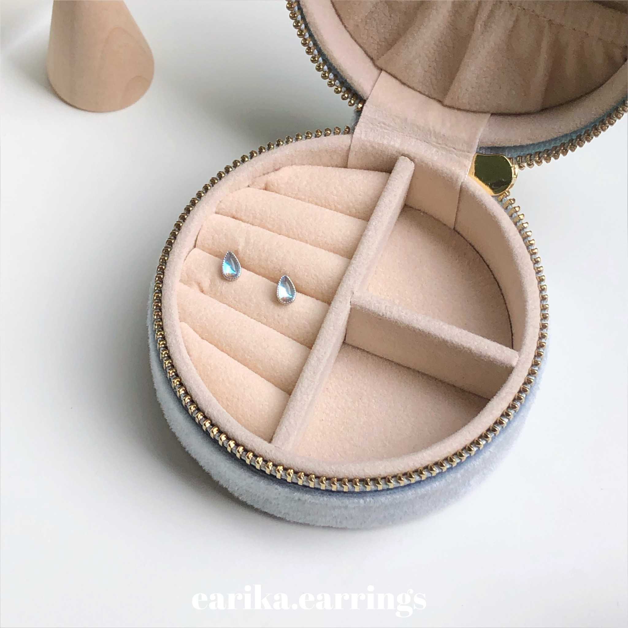 earika.earrings - hologram drop piercing จิวหูเงินแท้หยดน้ำสีโฮโลแกรม เหมาะสำหรับคนแพ้ง่าย