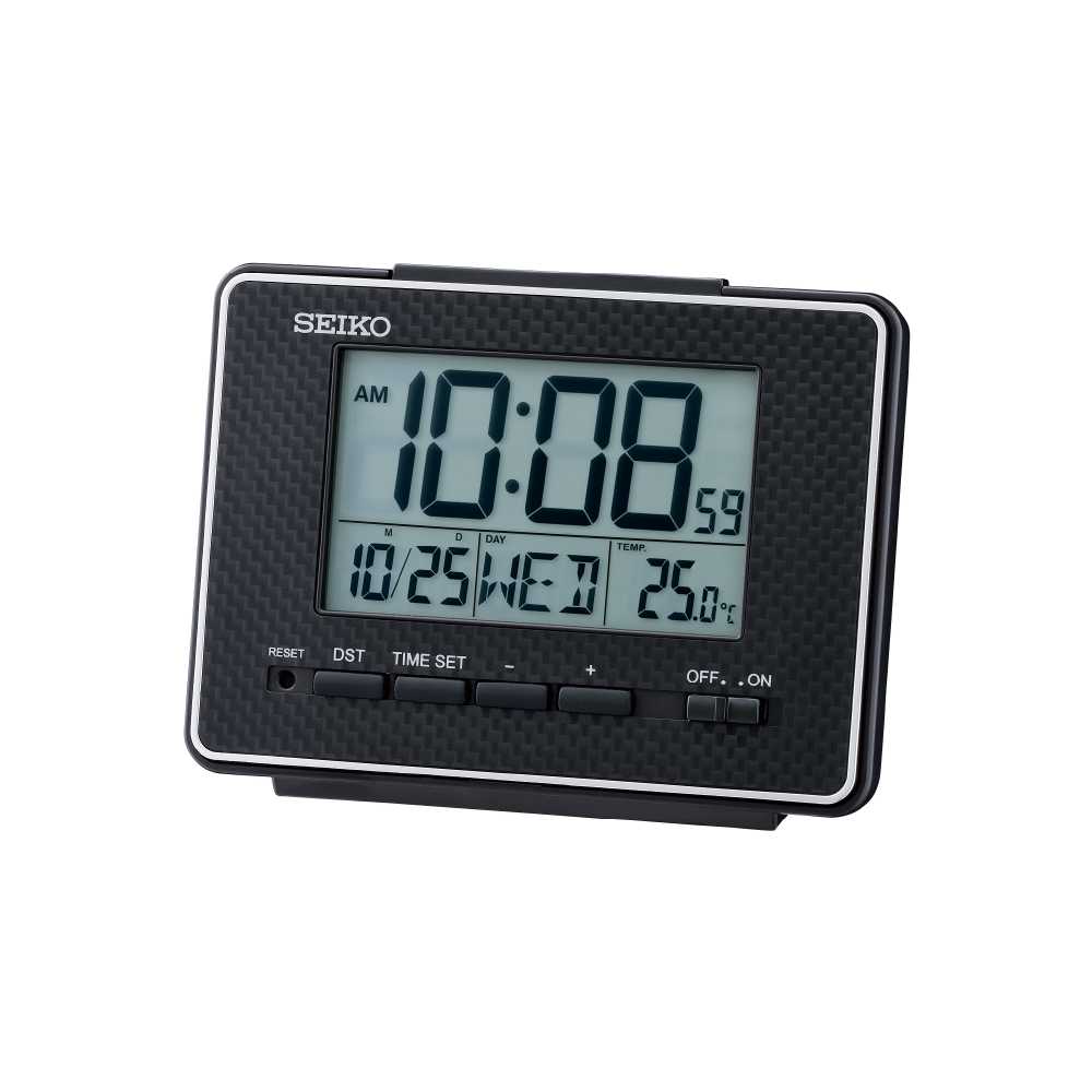 SEIKO CLOCKS นาฬิกาดิจิตอล รุ่น QHL096K ขนาด 3.6 x 4.8 นิ้ว