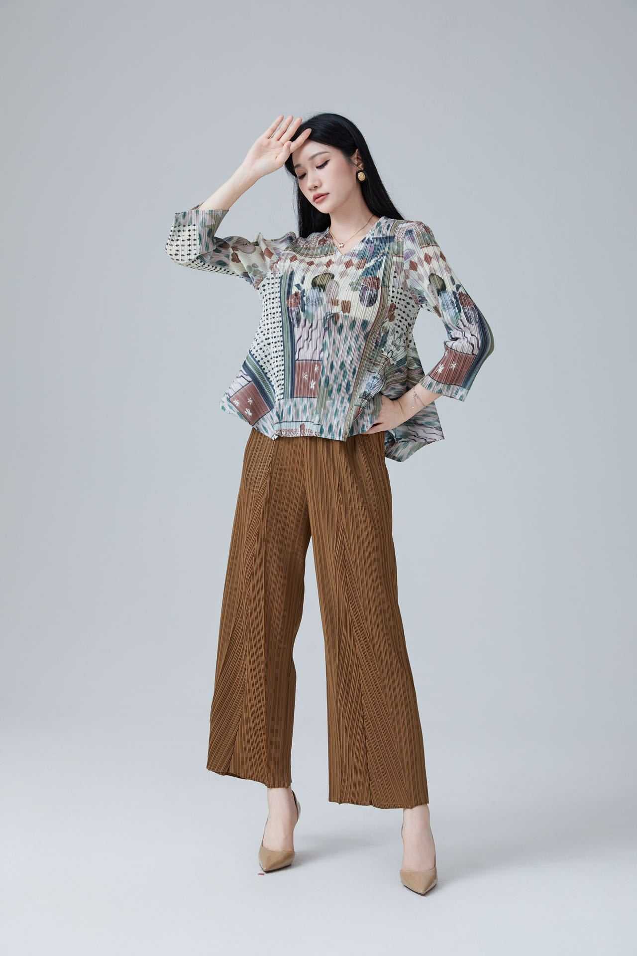 Pleatbynisa A644 เซ็ตอัดพลีท เนื้อผ้าPolyester100%