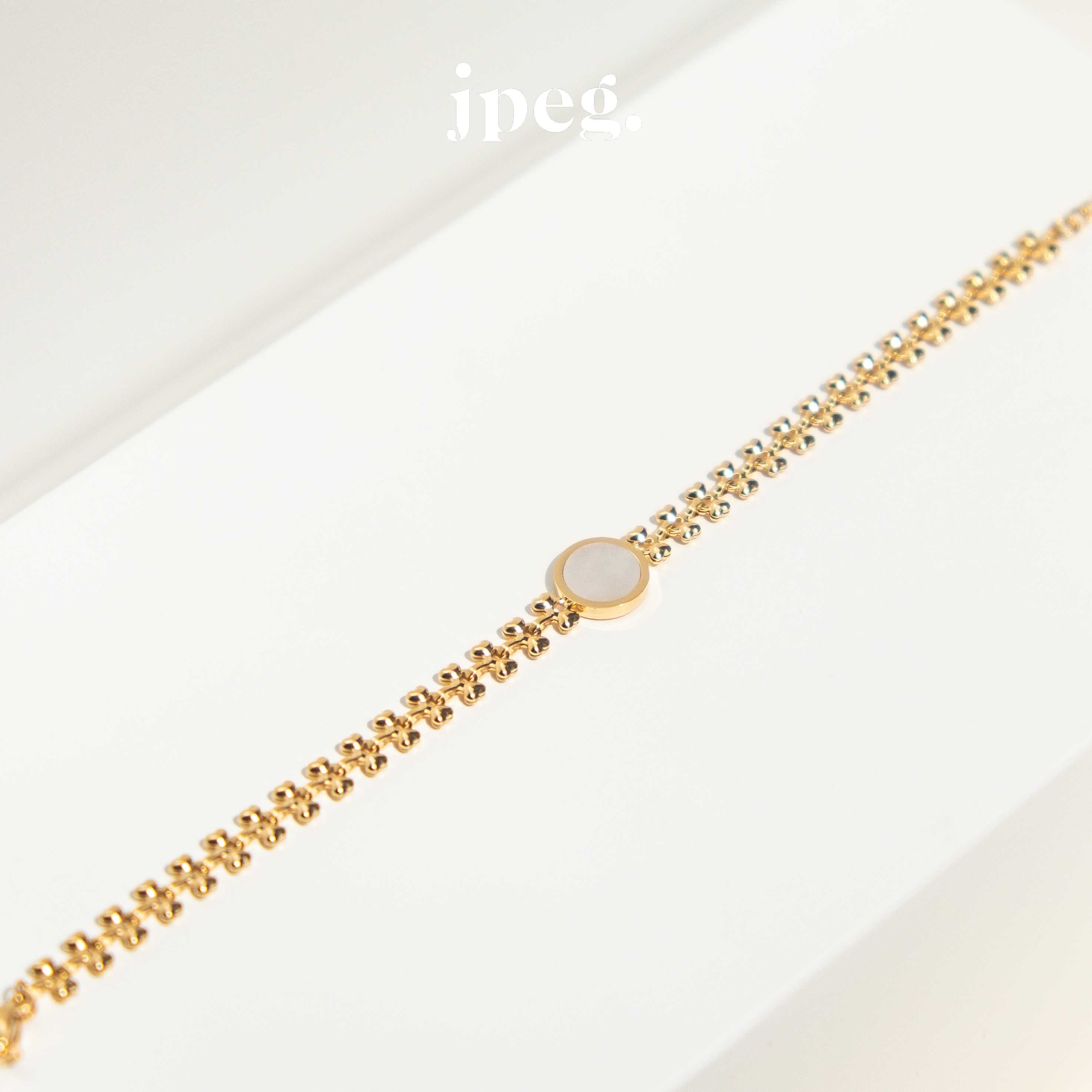 (stainless) circle oyster bracelet