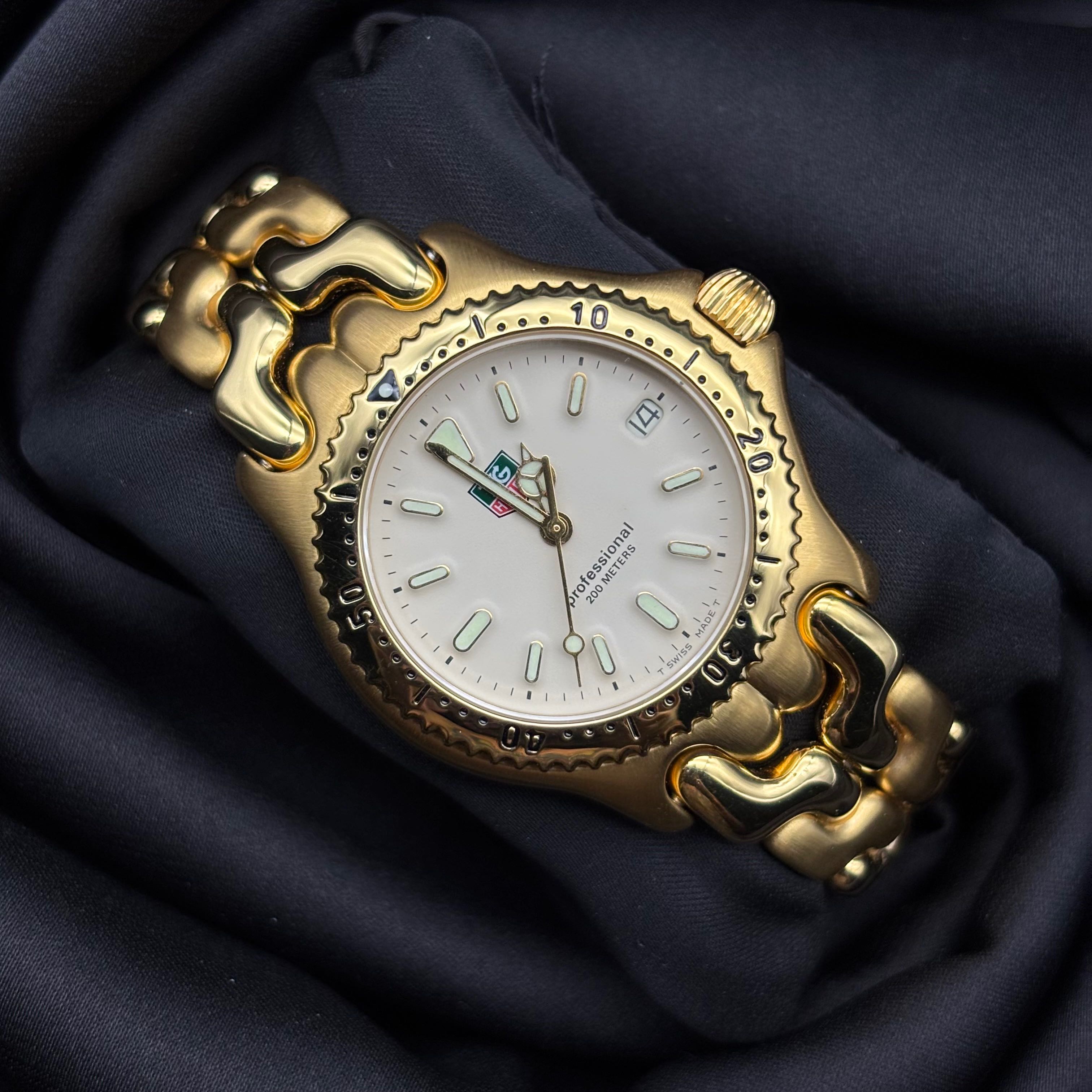 Tag Heuer Boy ทองล้วน ก้างปลา ชั้นเดียว