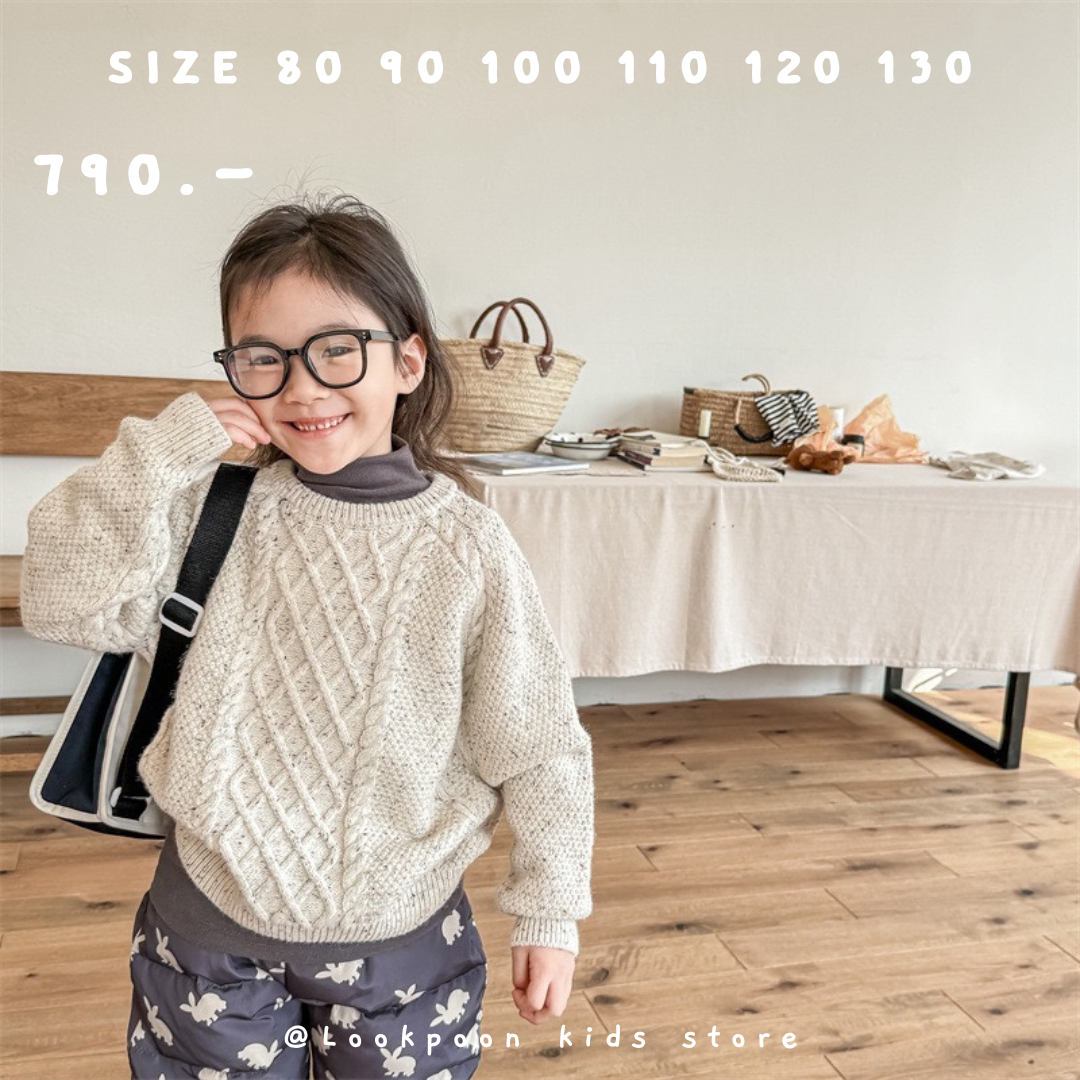 Winter❄️Knit Sweater เสื้อกันหนาวไหมพรมถักลายแบบสวม